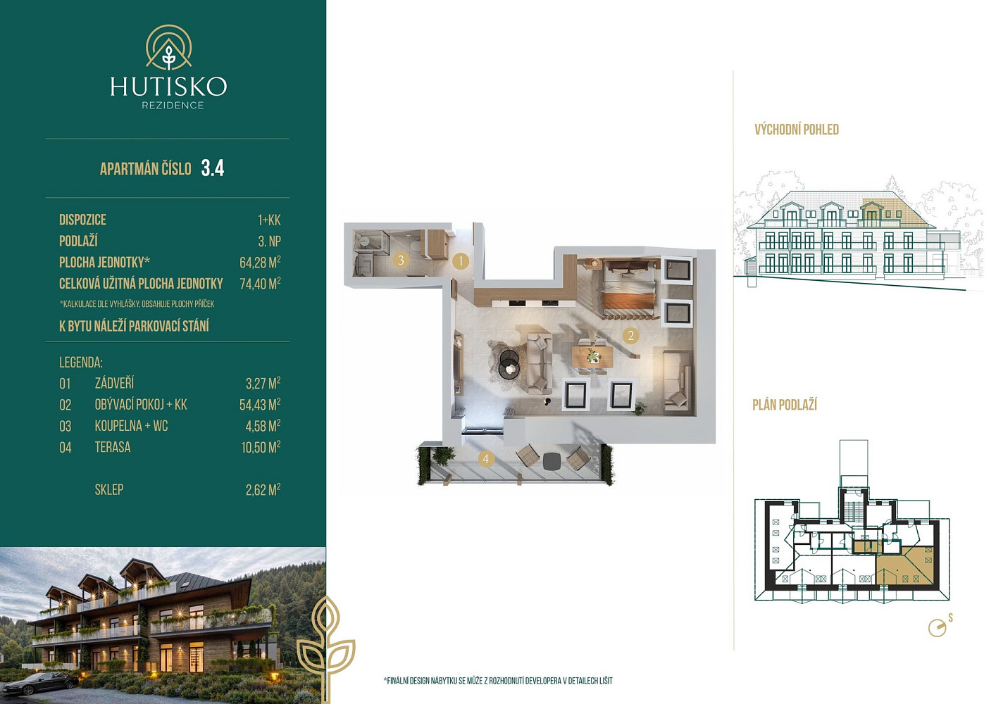 Prodej bytu 1+kk 64 m² – fotografie 5
