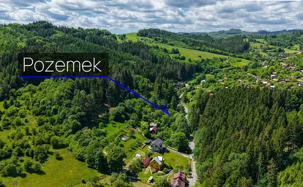Prodej stavebního pozemku 2 295 m², Janišov, Vsetín - Rokytnice