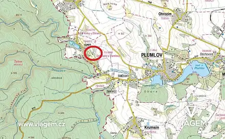 Prodej zahrady 1 096 m², Plumlov, okres Prostějov