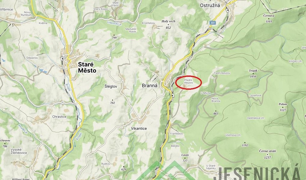 Prodej louky 2 772 m², Branná – náhled fotky 2