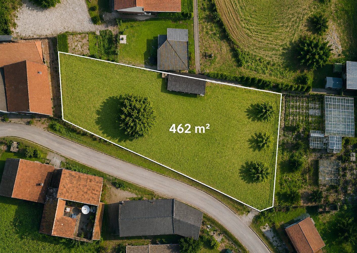 Prodej stavebního pozemku 462 m² – fotografie 2