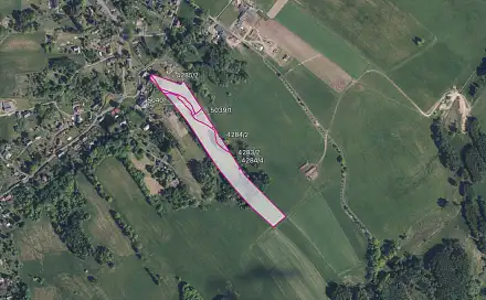 Prodej louky 21 871 m², Staré Křečany, okres Děčín