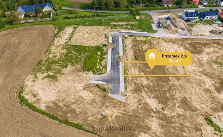 Prodej stavebního pozemku 752 m², Komárov, okres Olomouc