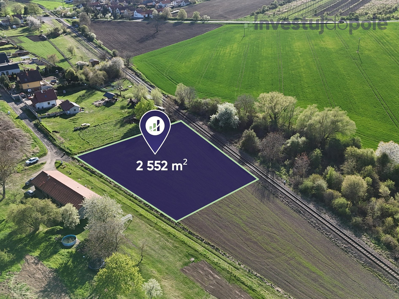 Prodej pole 2 552 m² – fotografie 3