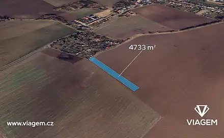 Prodej pole 2 366 m², Jarohněvice, okres Kroměříž