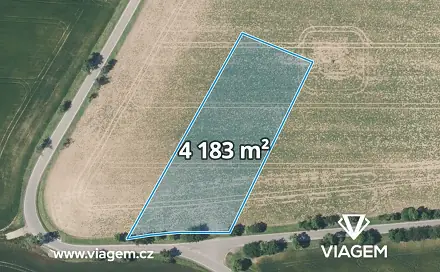 Prodej pole 4 183 m², Kokořín, okres Mělník