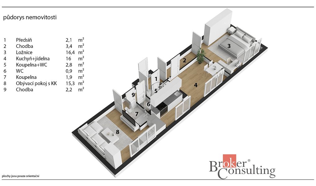 Prodej bytu 3+kk 61 m², Bartošovice v Orlických horách – náhled fotky 3