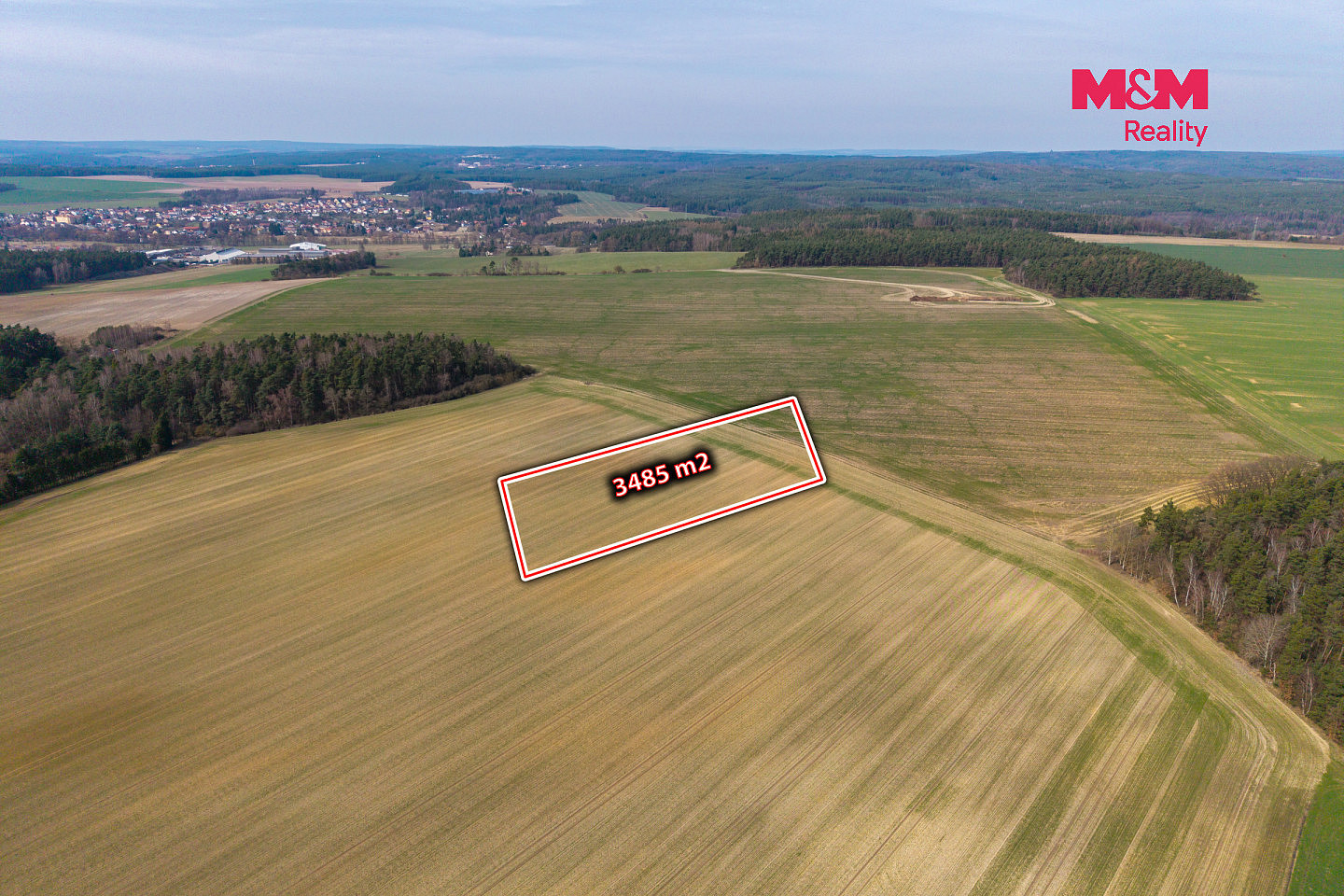 Prodej pole 3 485 m² – fotografie 3