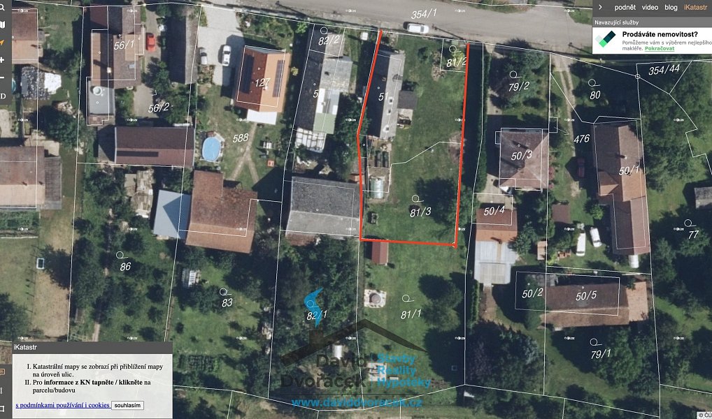 Prodej stavebního pozemku 1 006 m², Hněvčeves – náhled fotky 4