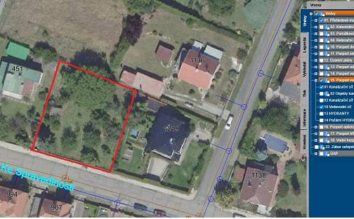 Prodej stavebního pozemku 795 m², Ke Spravedlnosti, Český Brod, okres Kolín
