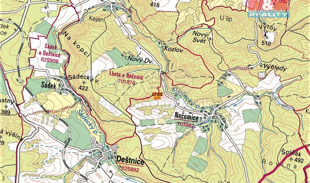 Prodej lesa 13 223 m², Tuchořice – náhled fotky 9