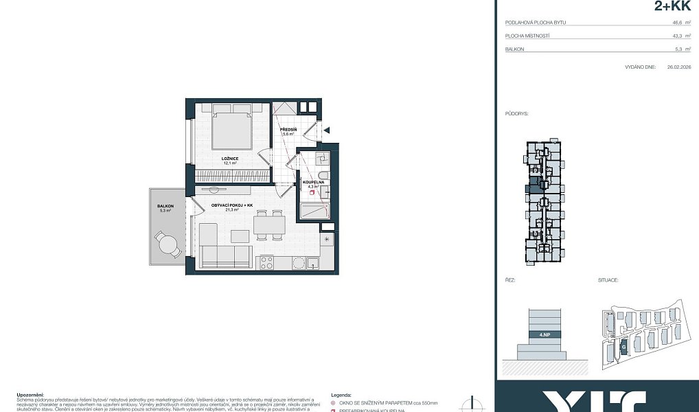 Prodej bytu 2+kk 43 m², Kladno – náhled fotky 2