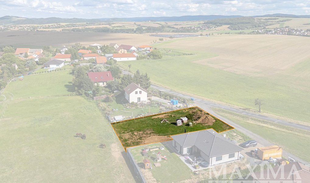 Prodej stavebního pozemku 1 000 m², Chlustina – náhled fotky 2