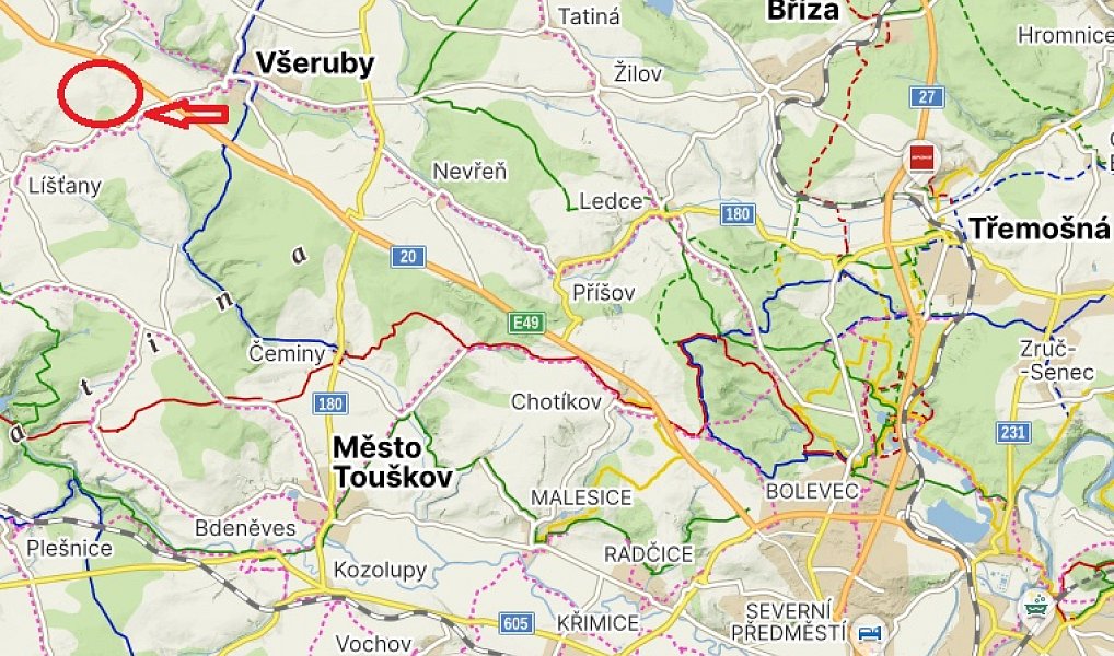 Prodej komerčního pozemku 99 131 m², Všeruby – náhled fotky 3