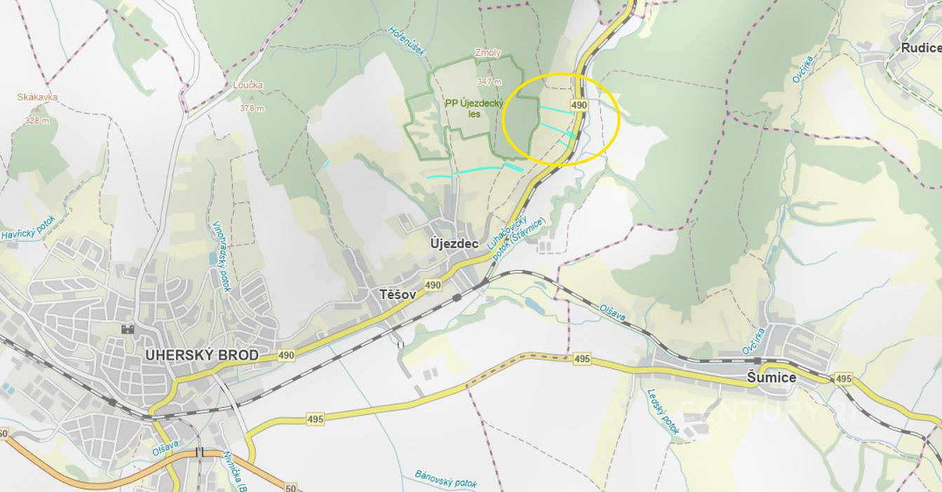 Prodej zemědělských pozemků k. ú. Újezdec u Luhačovic 12 747 m²