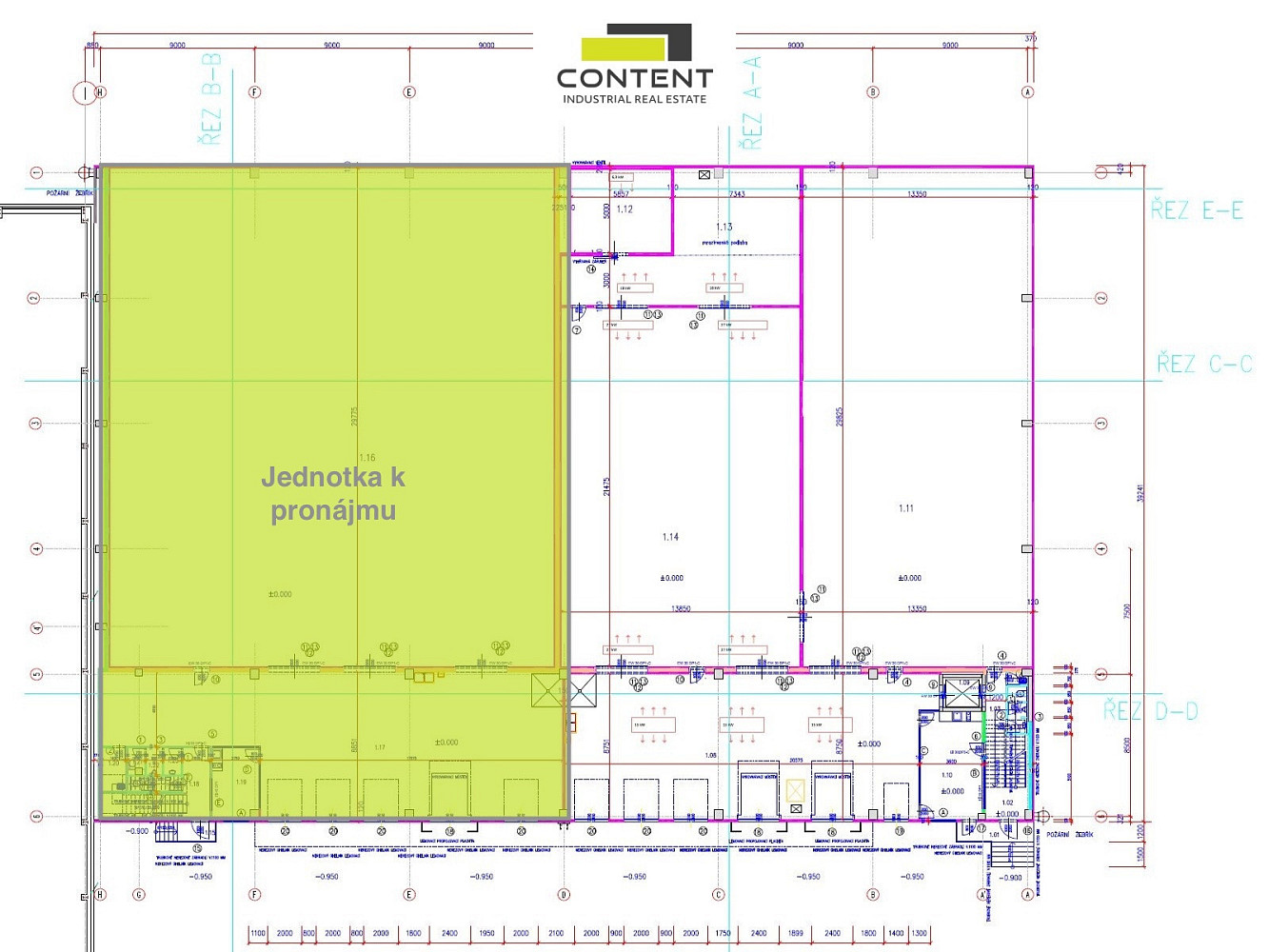 Pronájem skladovacích prostor 1 150 m² – fotografie 4