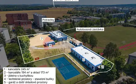 Pronájem kanceláře 712 m², Průmyslová, Sezimovo Ústí, okres Tábor