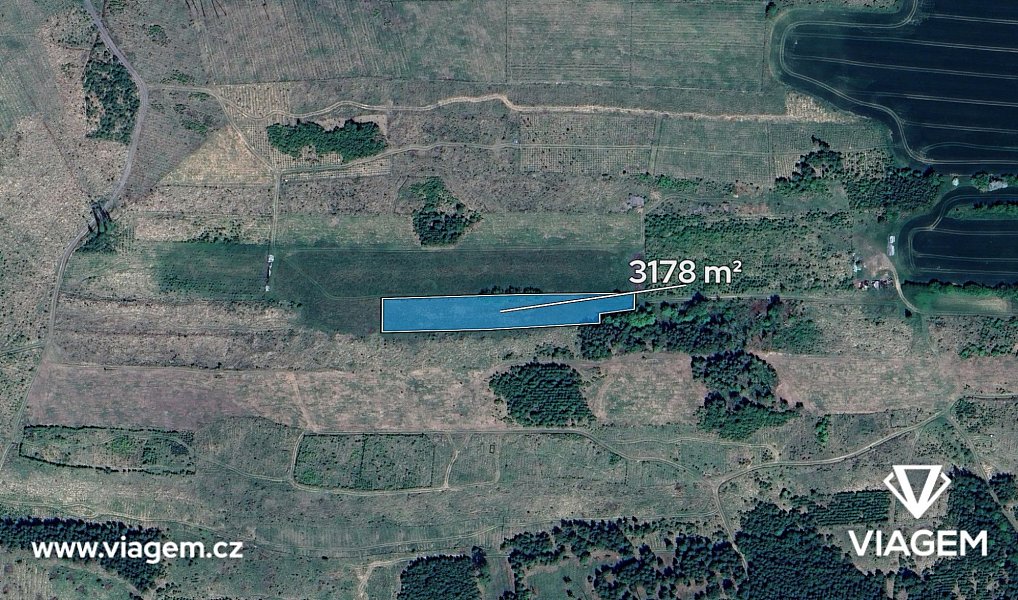 Prodej pole 3 178 m², Kamenice – náhled fotky 2