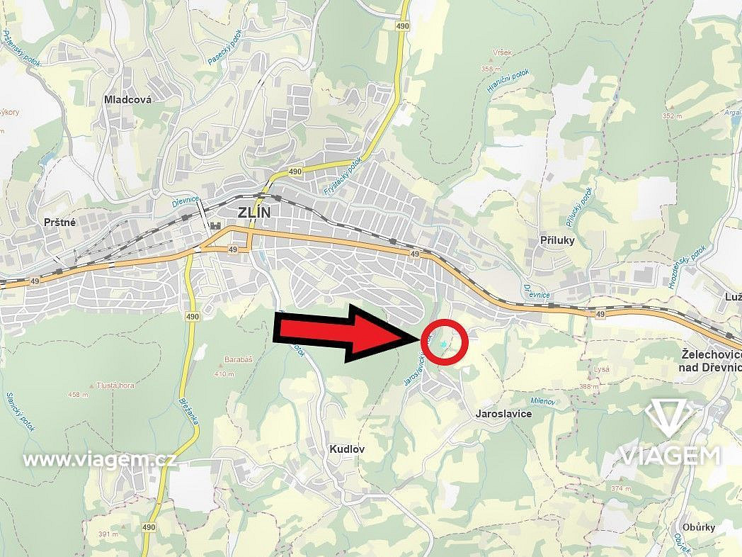 Prodej zahrady 2 386 m² – pohled 2