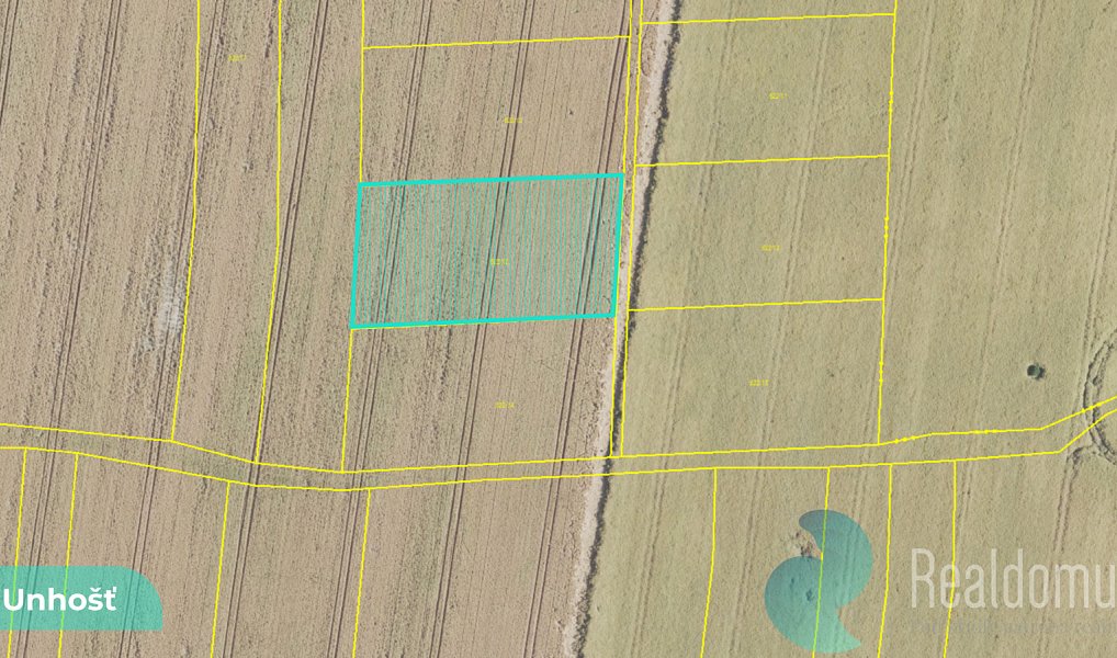 Prodej pole 1 581 m², Unhošť – náhled fotky 3