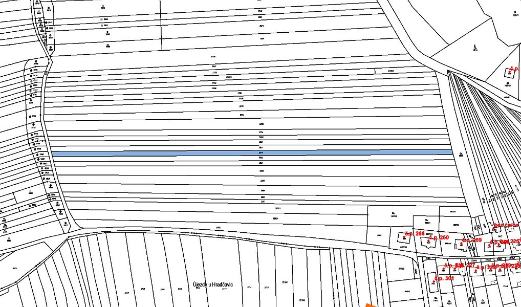 Prodej pole 599 m², Hradčovice – náhled fotky 2
