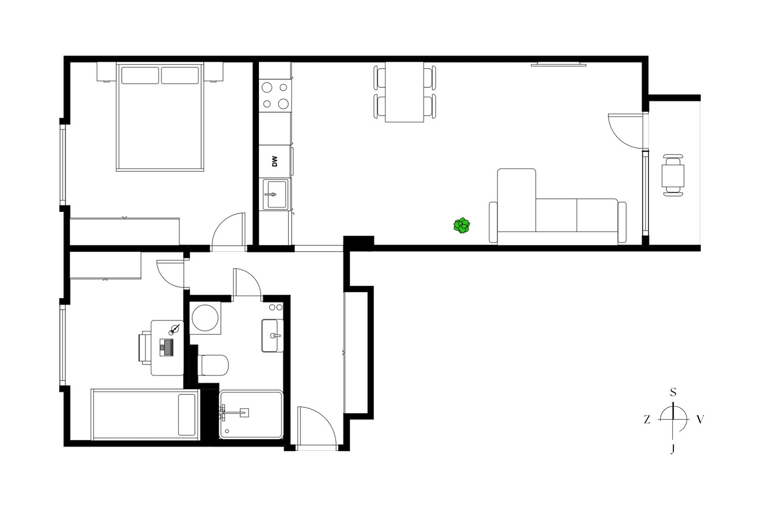 Prodej bytu 3+kk 56 m² — photo 3