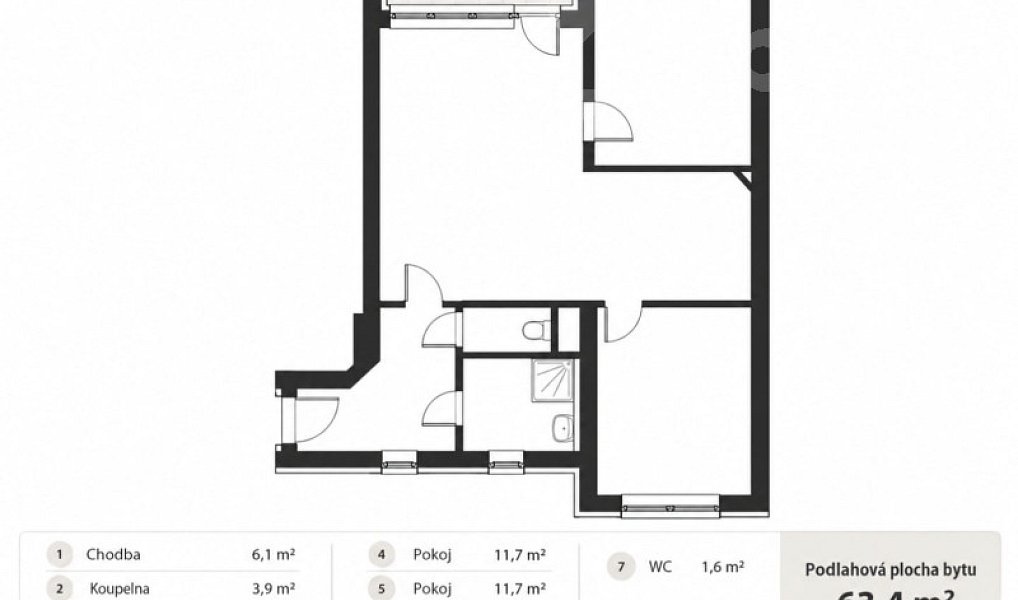 Prodej bytu 3+kk 63 m², Hranice – náhled fotky 4