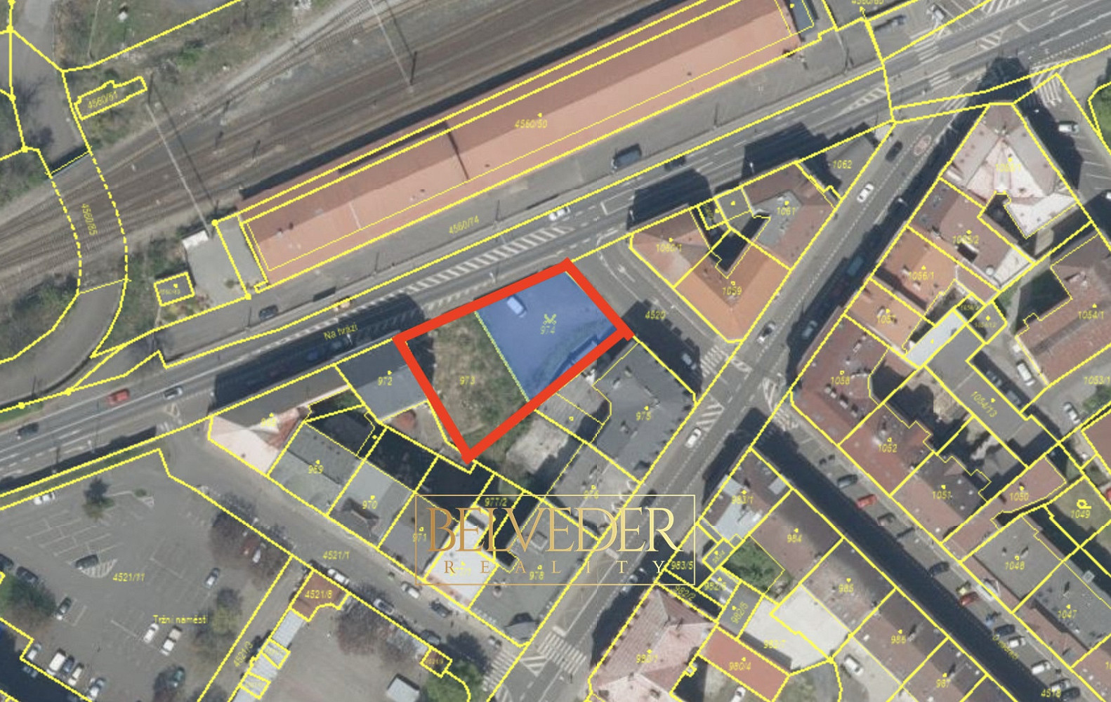 Pronájem komerčního pozemku 1 017 m² – pohled 3
