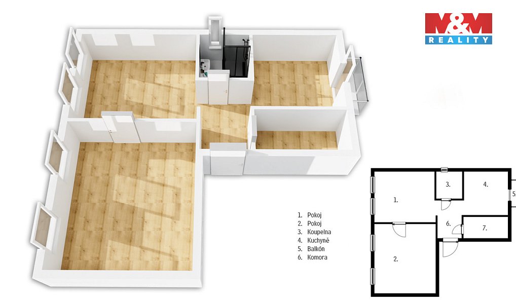 Prodej bytu 2+1 68 m², Český Těšín – náhled fotky 7