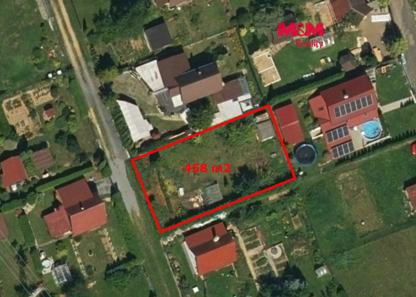 Prodej stavebního pozemku 458 m²