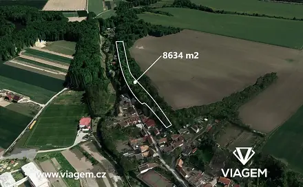 Prodej lesa 8 634 m², Brozany nad Ohří, okres Litoměřice