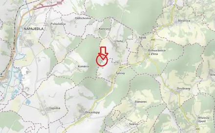 Prodej lesa 2 437 m², Lhota - Nová Huť