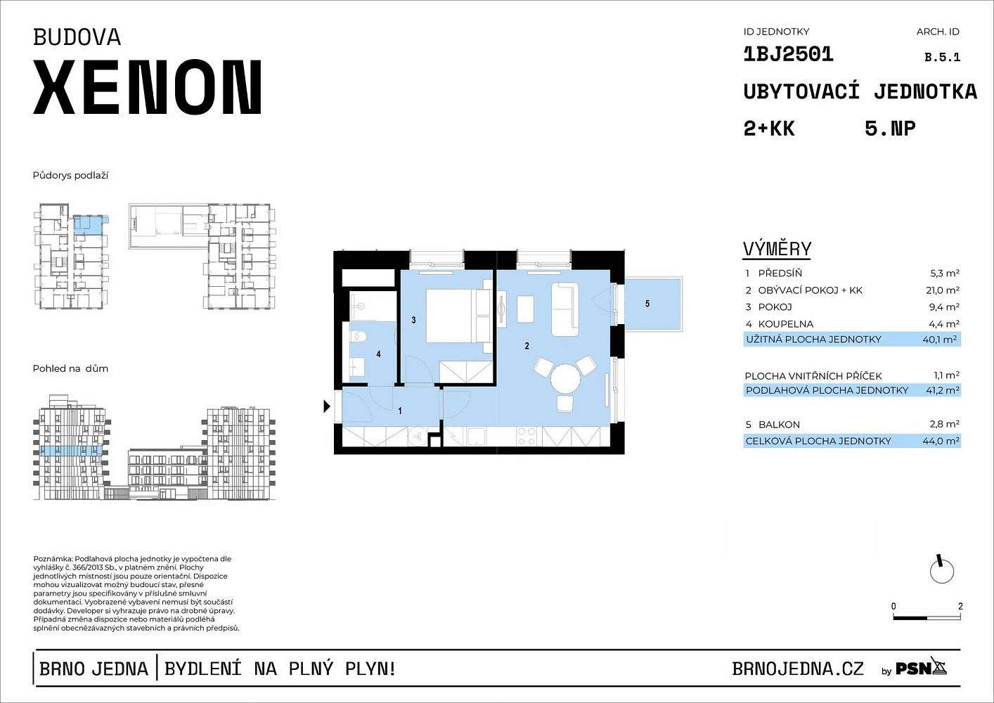 Prodej bytu 2+kk 40 m² — photo 2