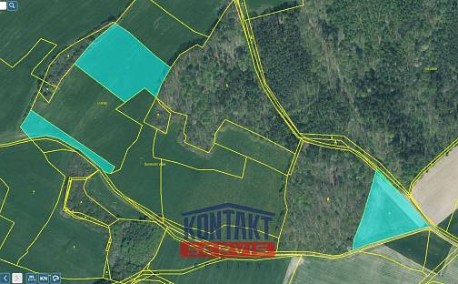 Prodej pole 41 005 m², Příkosice, okres Rokycany