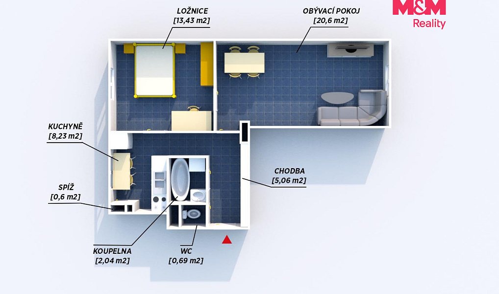 Prodej bytu 2+1 56 m², Hrádek – náhled fotky 6