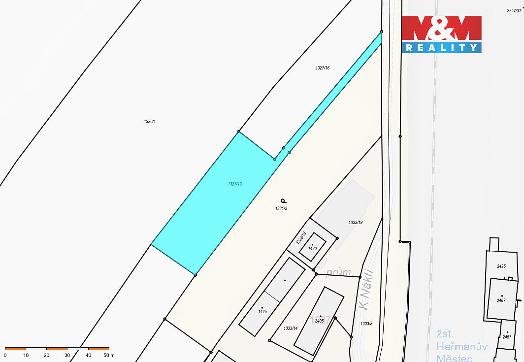 Prodej komerčního pozemku 2 012 m² – pohled 5