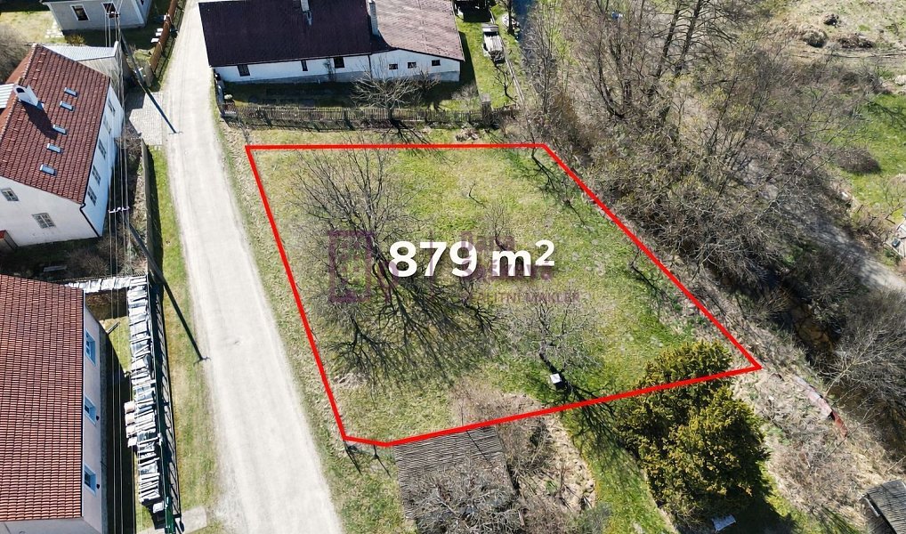 Prodej stavebního pozemku 879 m², Nová Bystřice – fotka 1 z 7