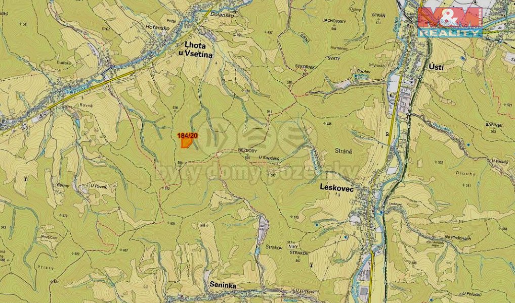 Prodej lesa 16 820 m², Lhota u Vsetína – náhled fotky 2