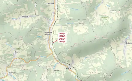 Dražba louky 2 295 m², Valašská Polanka