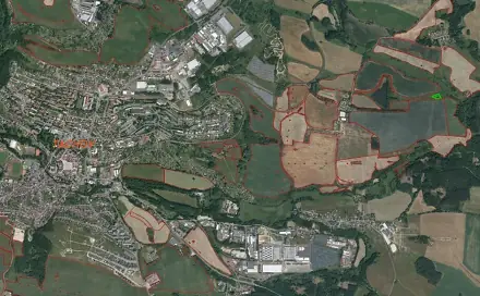 Dražba louky 2 192 m², Lom u Tachova
