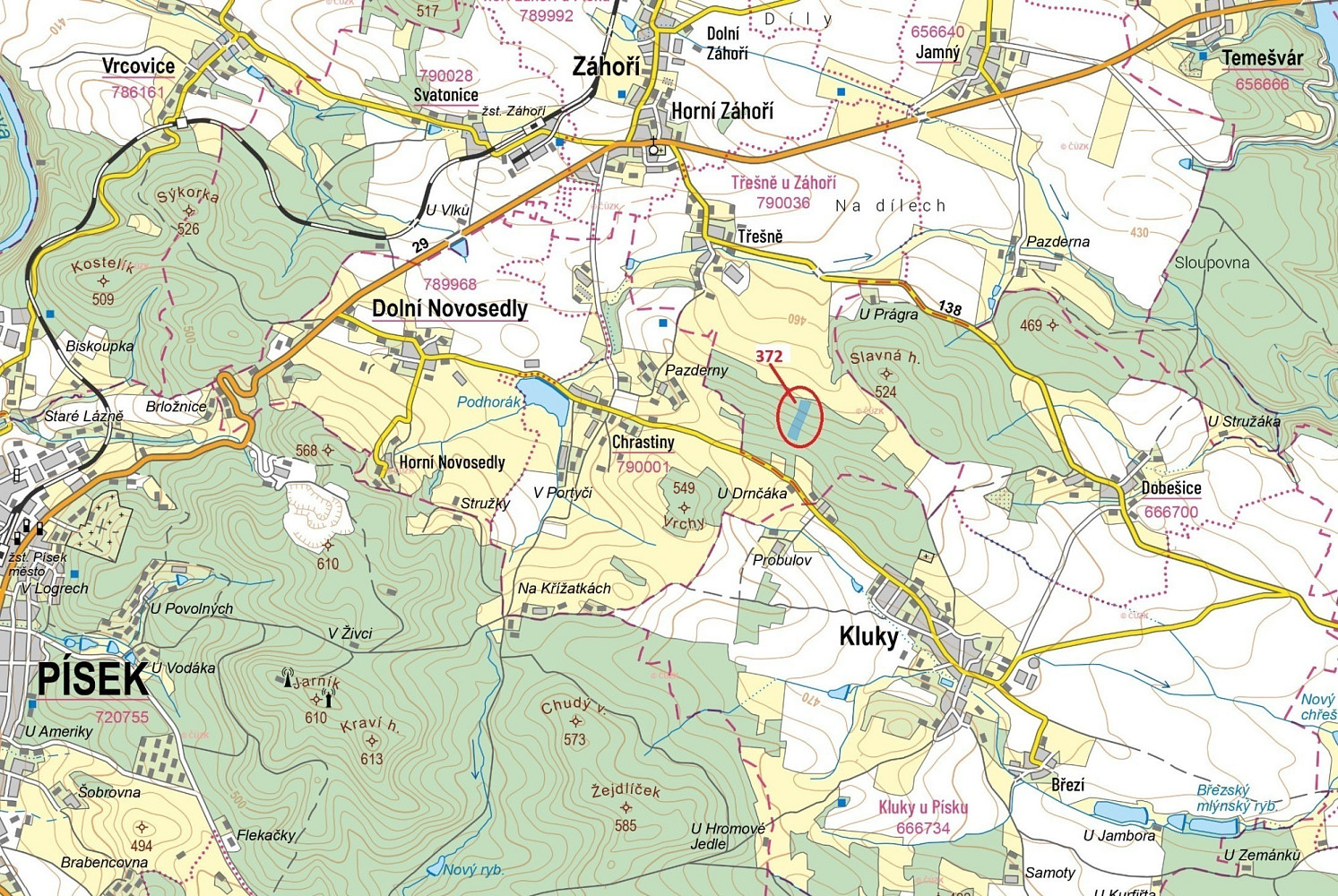 Dražba lesa 16 547 m²