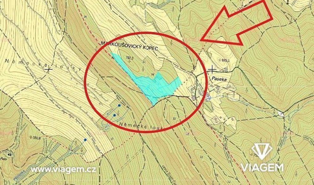 Prodej pole 3 749 m², Radvanice – náhled fotky 3