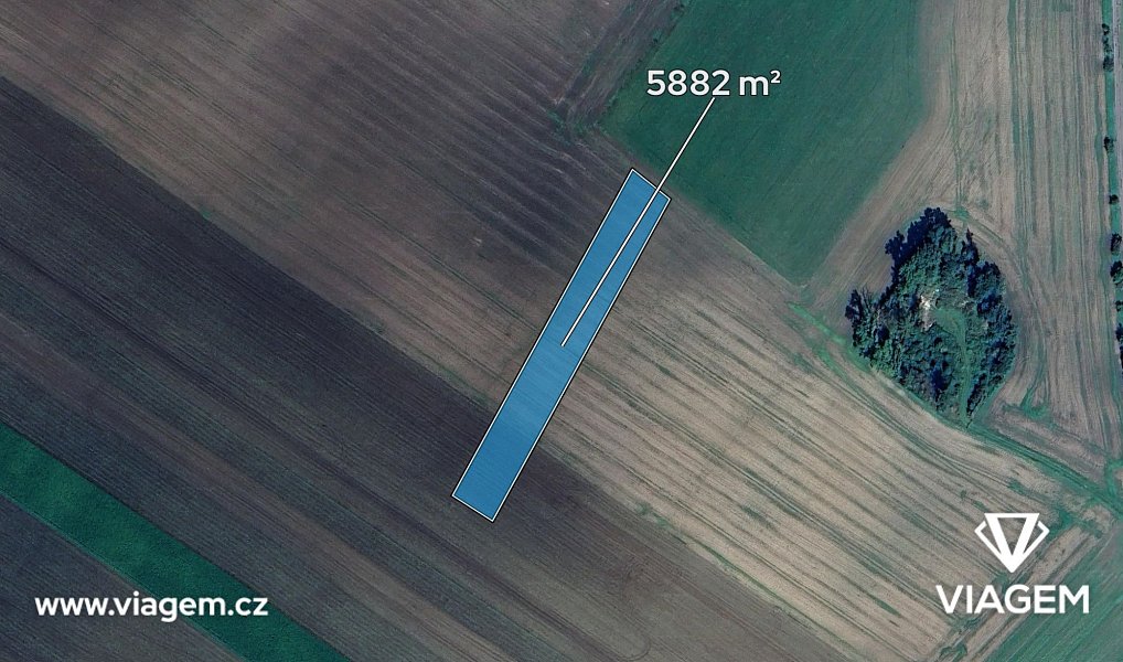 Prodej pole 980 m², Smidary – náhled fotky 2