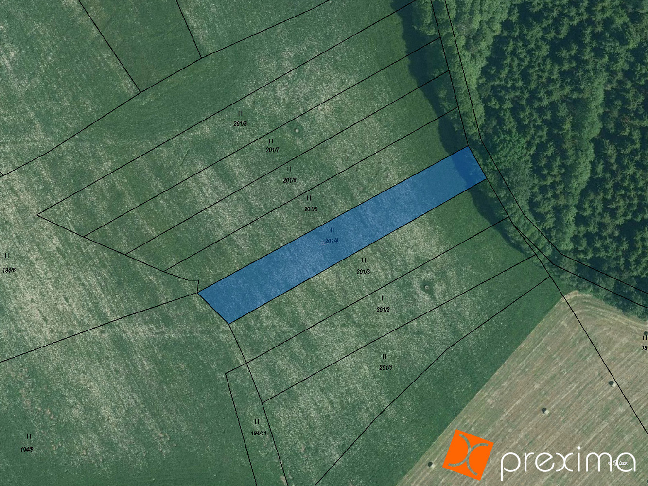 Prodej pozemku 814 m²