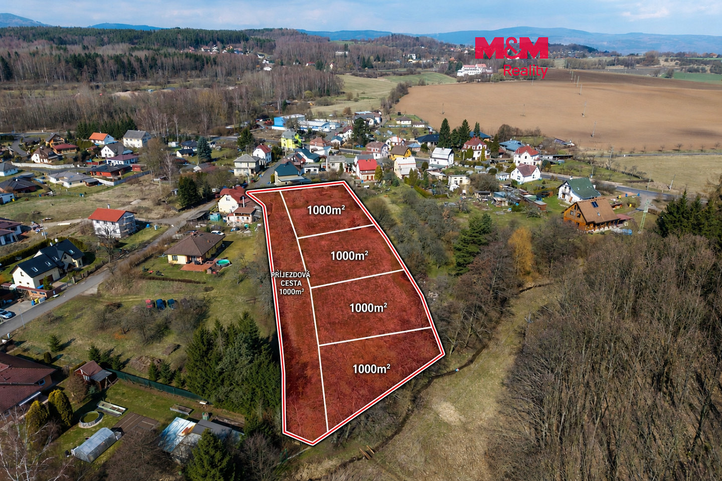 Prodej stavebního pozemku 1 000 m²