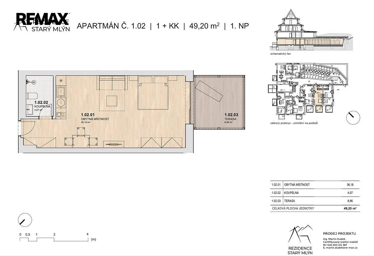Prodej bytu 1+kk 42 m² – fotografie 4