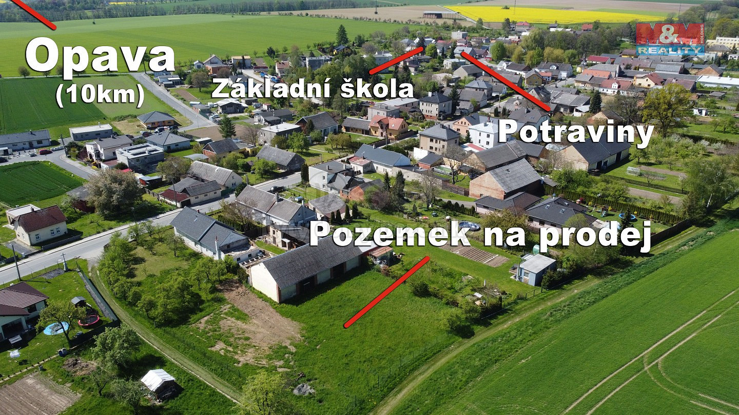 Prodej stavebního pozemku 1 100 m² – pohled 3