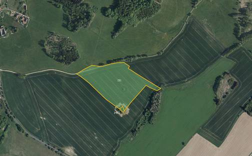 Prodej pole 50 644 m², Řídelov, okres Jihlava