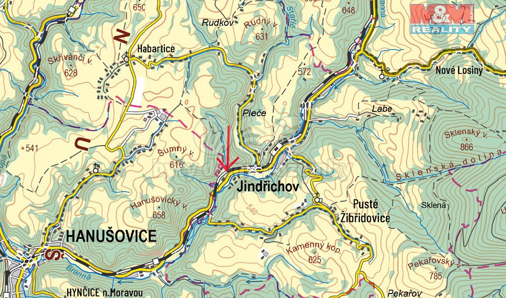 Prodej stavebního pozemku 992 m², Jindřichov – náhled fotky 4