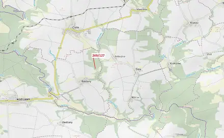 Dražba lesa 186 m², Břežany